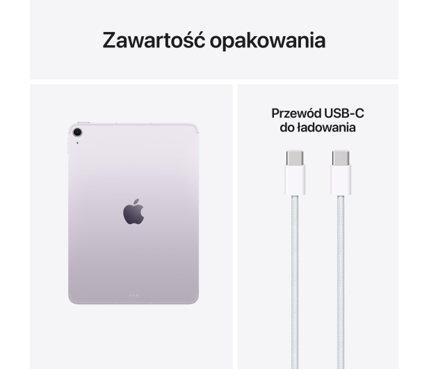 APPLE iPad Air 11" M4 256GB 5G fioletowy - 1505858 - zdjęcie 10